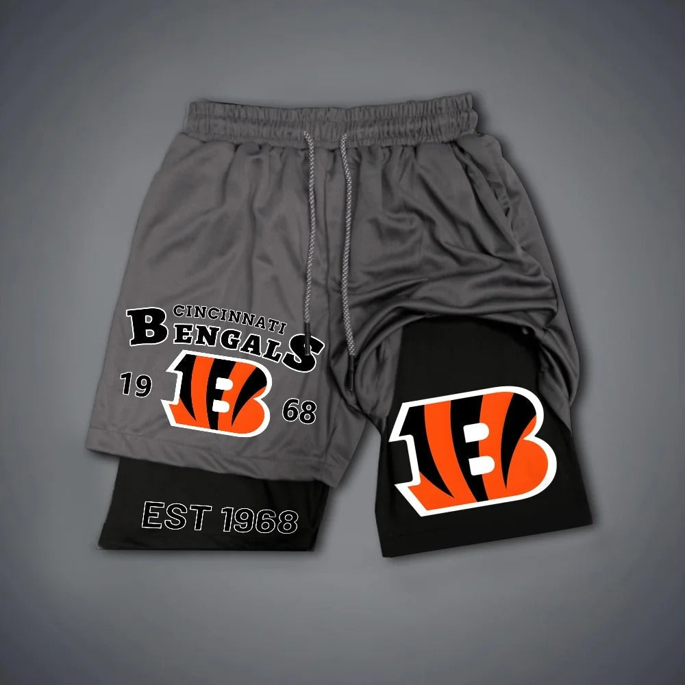 PREMIUM NFL X CIN Multicolored Pure GYM Shorts NDT NHM