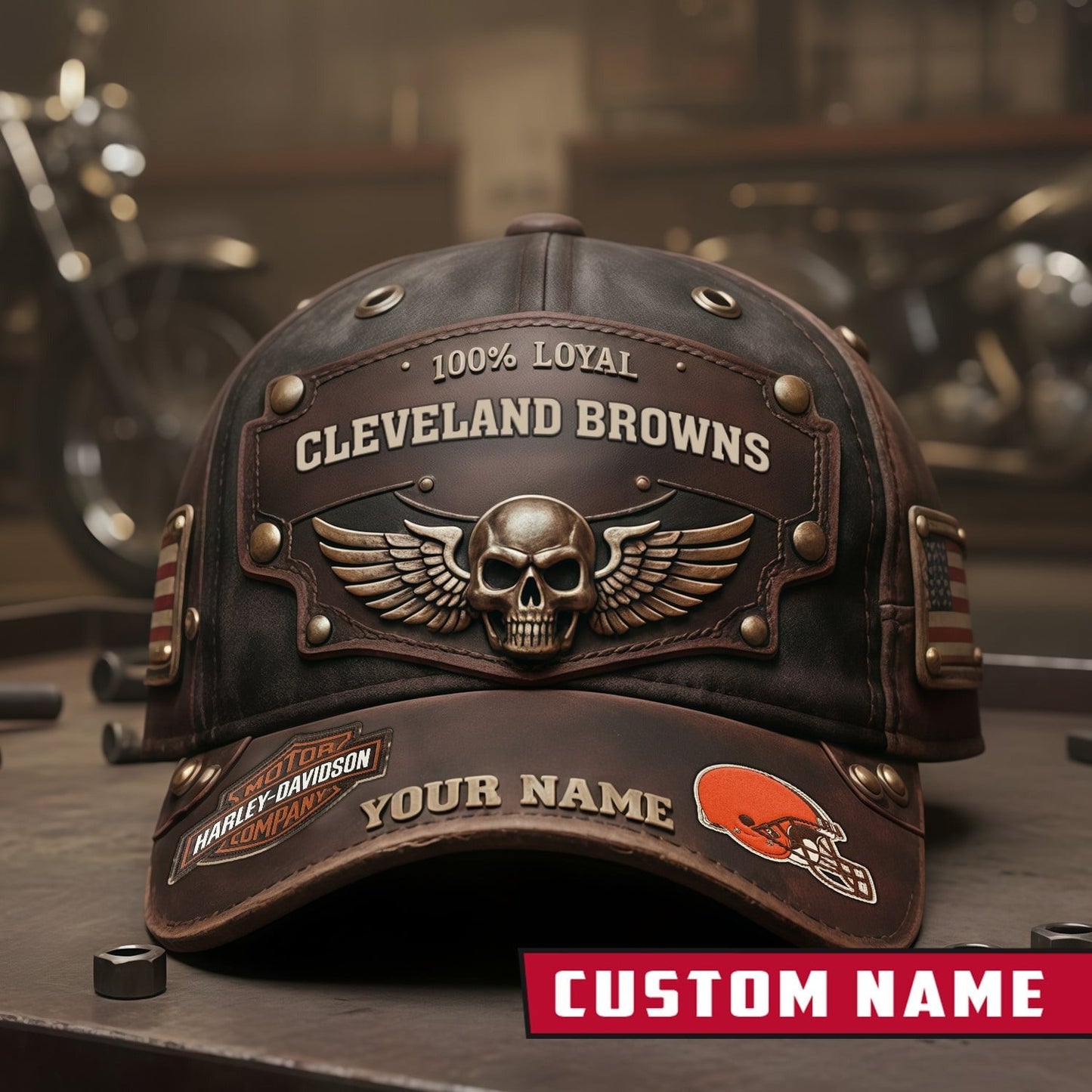 Premium NFL X CLE Harley-Davi Vintage Cap NDT NHM