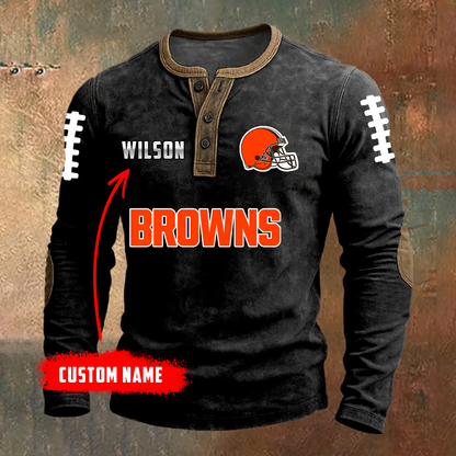 PREMIUM NFL X CLE LONG SLEEVE SHIRT NDT TDT