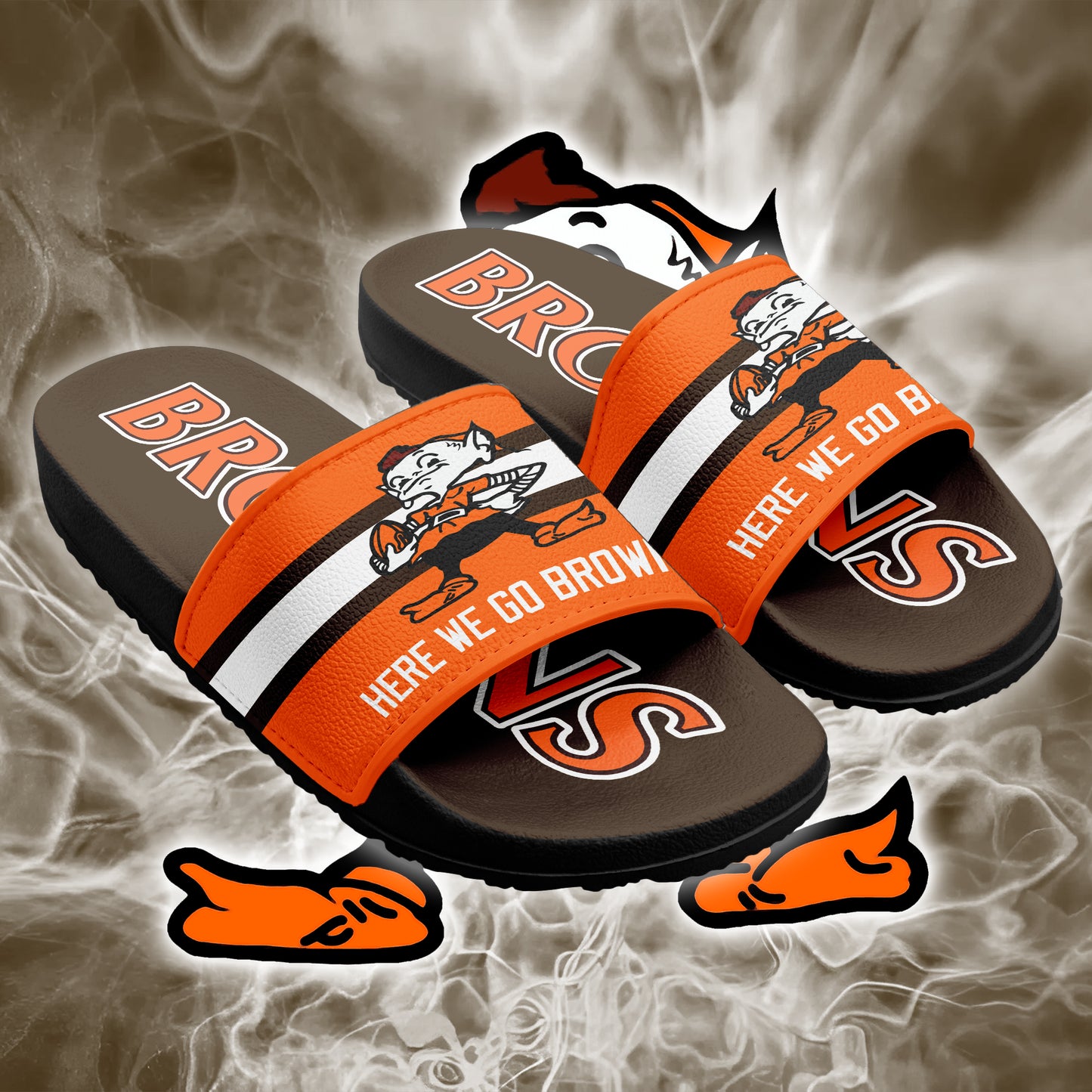 PREMIUM NFL X CLE SLIDE SANDAL NDT NHM