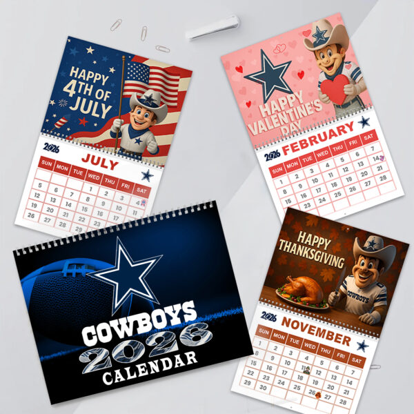 Premium NFL X DAL  2026 Wall Calendar NDT NHM