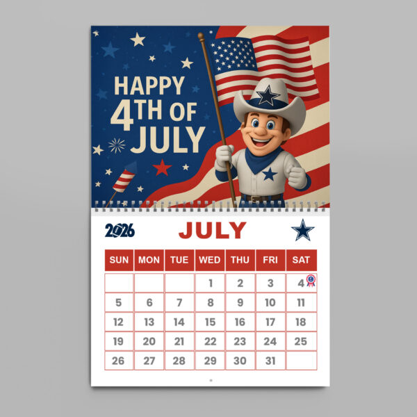 Premium NFL X DAL  2026 Wall Calendar NDT NHM