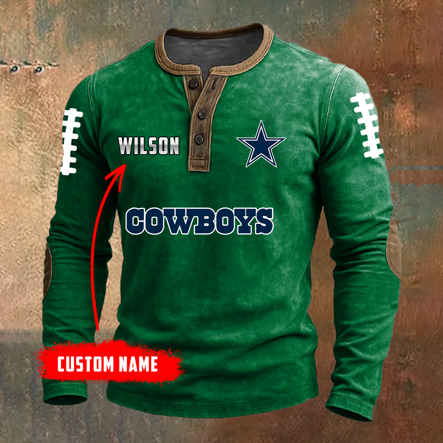 PREMIUM NFL X DAL LONG SLEEVE SHIRT NDT TDT
