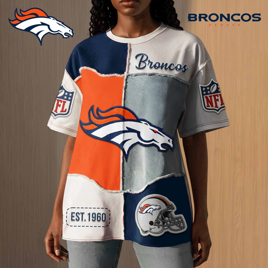Premium NFL X DB Patchwork Vintage T-Shirt NDT NQK