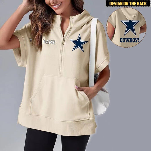 PREMIUM NFL X DC Short Sleeve Hooded Sweatshirt NDT LVH
