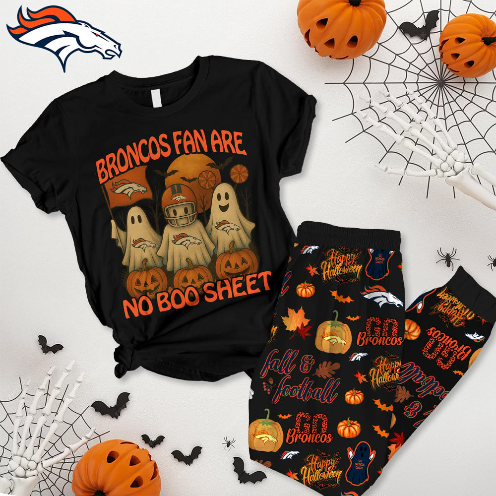 Premium NFL X DEN Halloween Pajamas Set NDT NHM