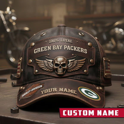 Premium NFL X GB Harley-Davi Vintage Cap NDT NHM