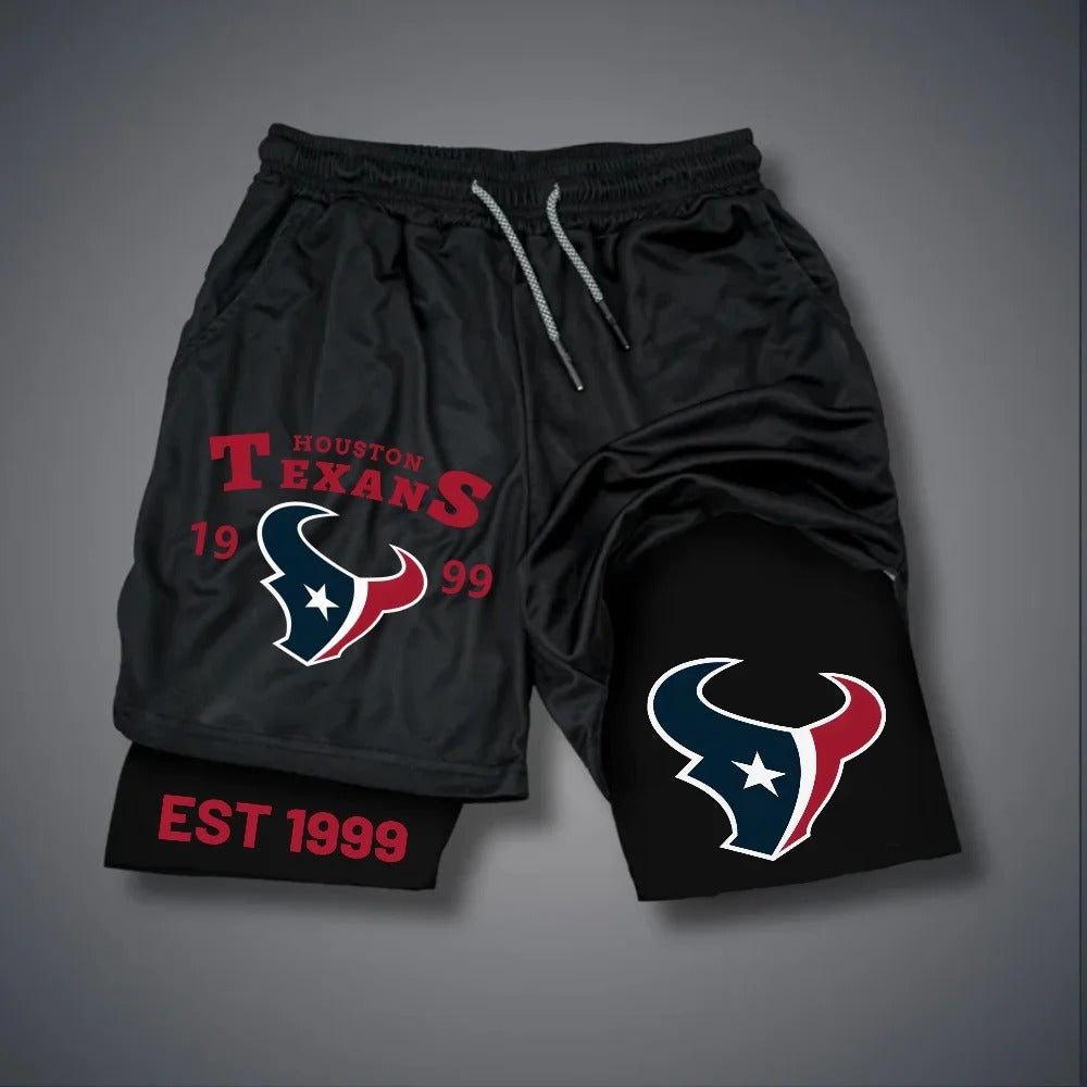 PREMIUM NFL X HOU Multicolored Pure GYM Shorts NDT NHM