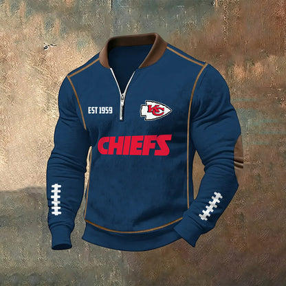 PREMIUM NFL X KC Zipper Sweatshirt 2025 NDT NHM