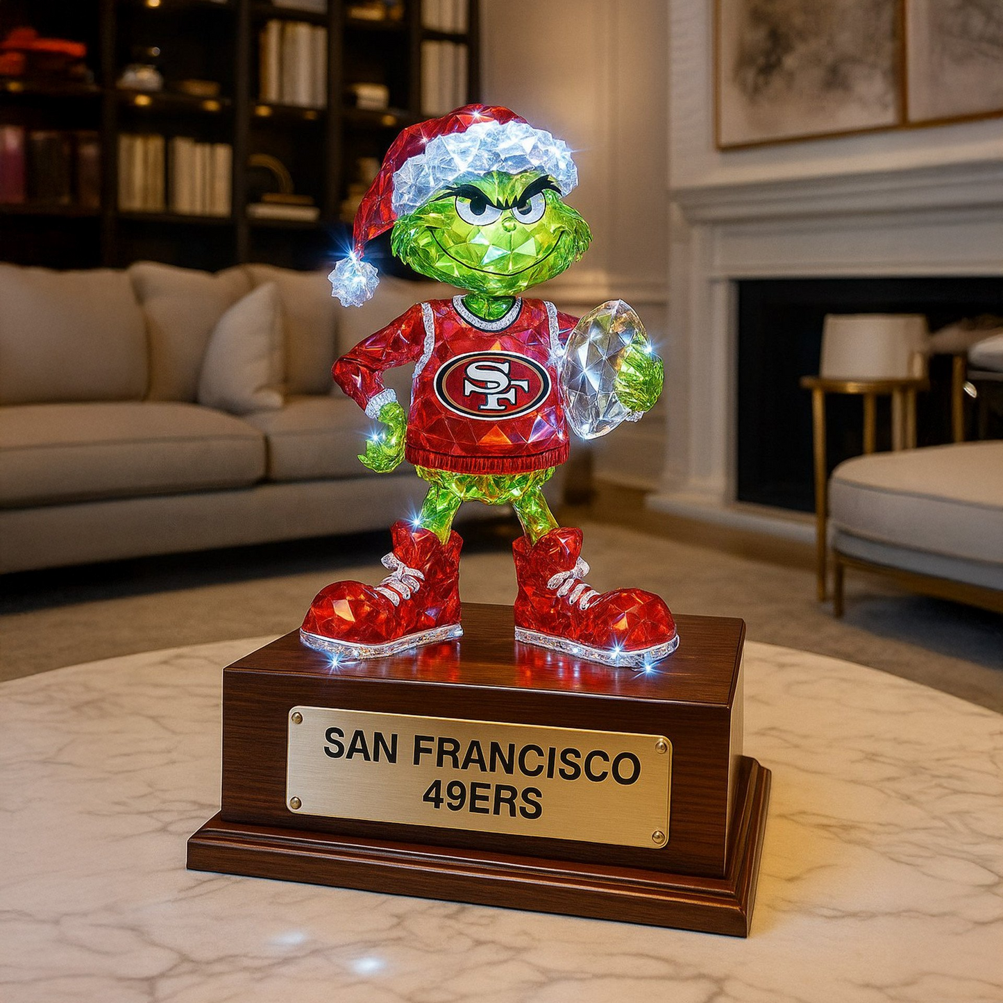 Premium NFL X KCC  Crystal Style Desktop Ornament NDT NHM