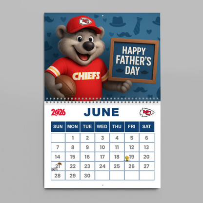 Premium NFL X KCC 2026 Wall Calendar NDT NHM