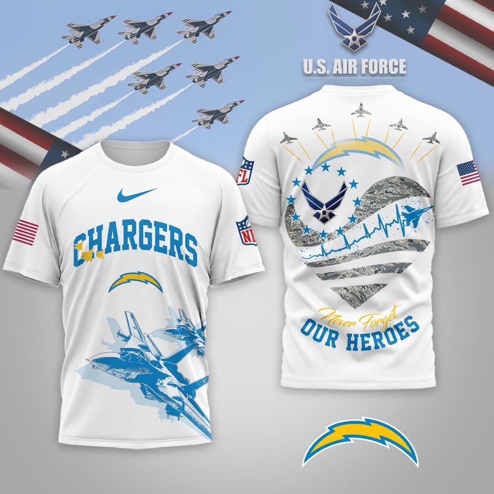 Premium NFL X LAC US Air Force 3D Shirt NDT NQK