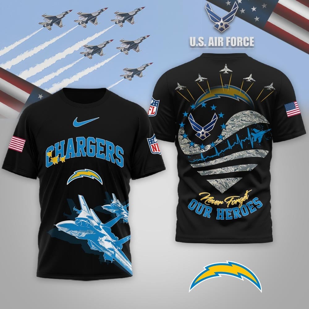 Premium NFL X LAC US Air Force 3D Shirt NDT NQK