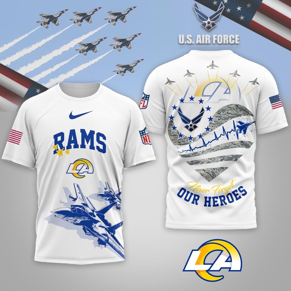 Premium NFL X LAR US Air Force 3D Shirt NDT NQK