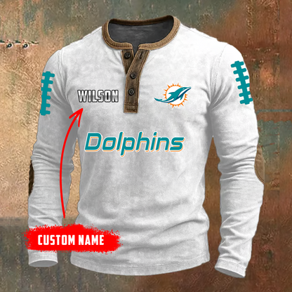 PREMIUM NFL X MIA LONG SLEEVE SHIRT NDT TDT