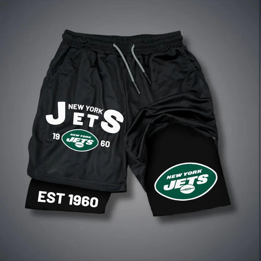PREMIUM NFL X NYJ Multicolored Pure GYM Shorts NDT NHM