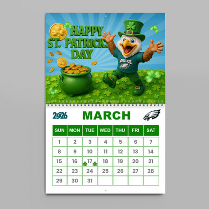 Premium NFL X PHIL  2026 Wall Calendar NDT NHM