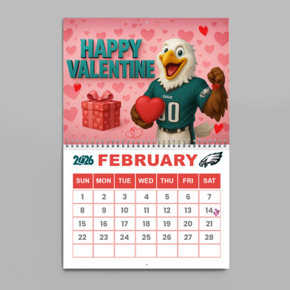 Premium NFL X PHIL  2026 Wall Calendar NDT NHM