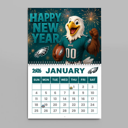 Premium NFL X PHIL  2026 Wall Calendar NDT NHM