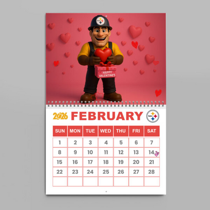 Premium NFL X PIT 2026 Wall Calendar NDT NHM