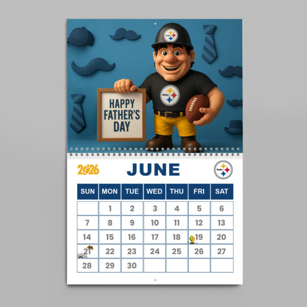 Premium NFL X PIT 2026 Wall Calendar NDT NHM