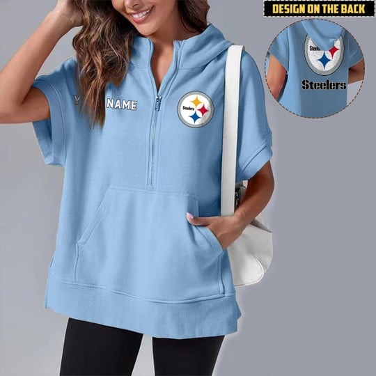 PREMIUM NFL X PS Short Sleeve Hooded Sweatshirt NDT LVH
