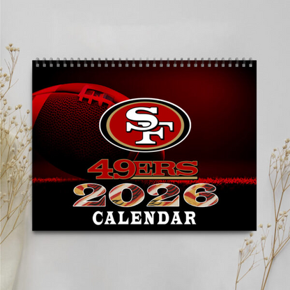 Premium NFL X SF  2026 Wall Calendar NDT NHM