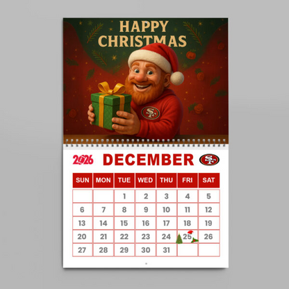 Premium NFL X SF  2026 Wall Calendar NDT NHM