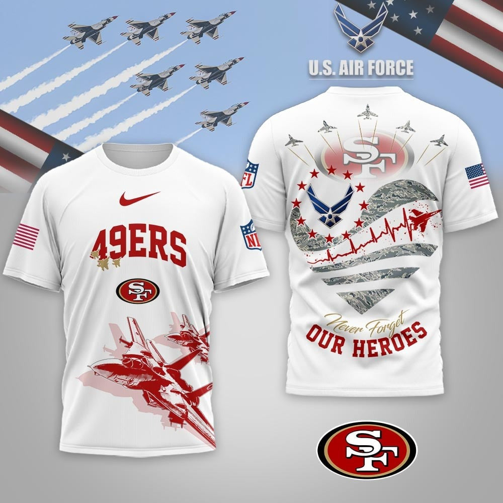 Premium NFL X SF49 US Air Force 3D Shirt NDT NQK