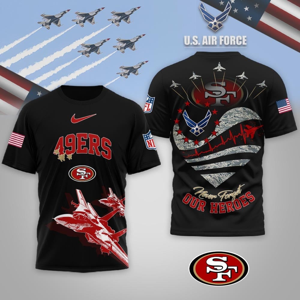 Premium NFL X SF49 US Air Force 3D Shirt NDT NQK