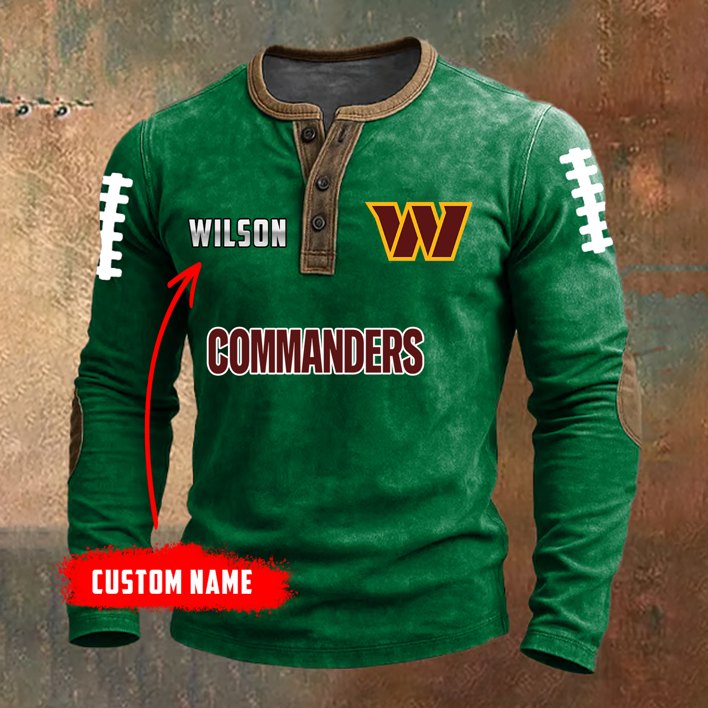 PREMIUM NFL X WAS LONG SLEEVE SHIRT NDT TDT