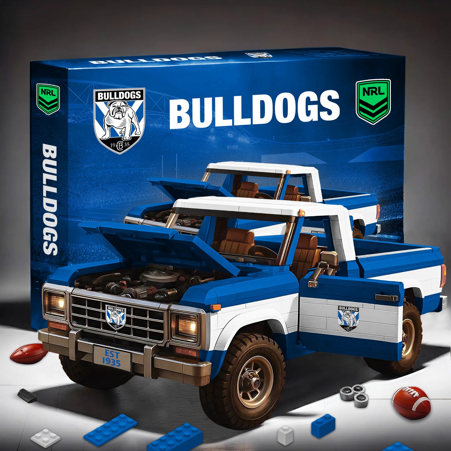 PREMIUM NRL X CBB 3D Building Blocks Truck Ford Car Model Set NDT NHM