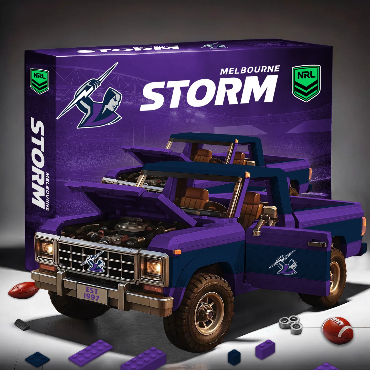 PREMIUM NRL X MS 3D Building Blocks Truck Ford Car Model Set NDT NHM