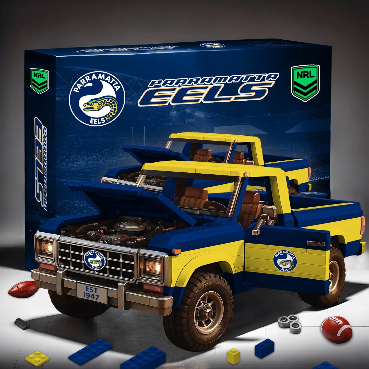 PREMIUM NRL X PE 3D Building Blocks Truck Ford Car Model Set NDT NHM