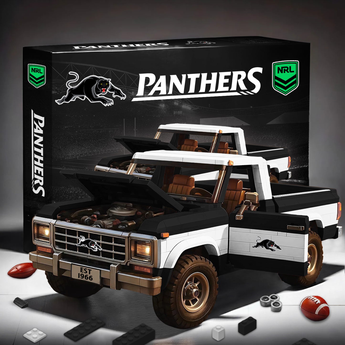 PREMIUM NRL X PP 3D Building Blocks Truck Ford Car Model Set NDT NHM