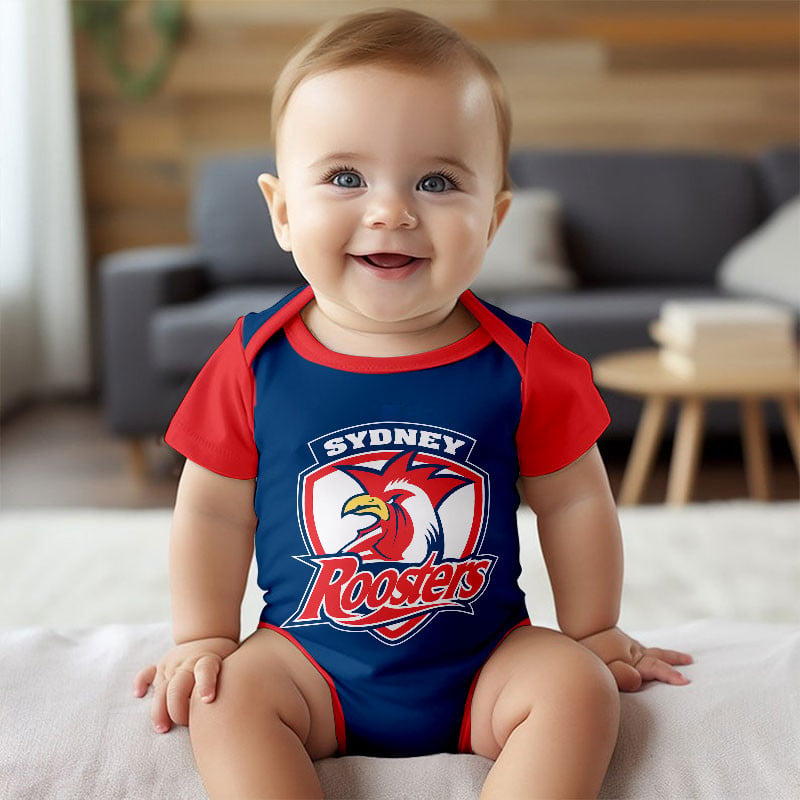 PREMIUM NRL X SR New Baby Romper Custom Name For Kids NDT LVH