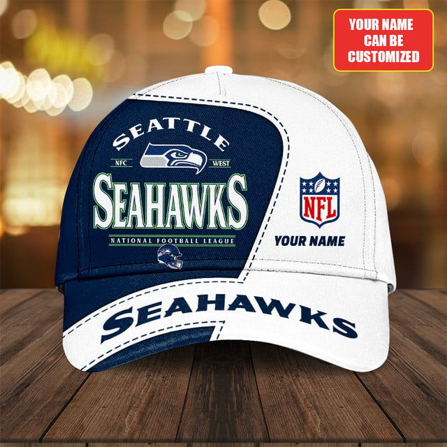 PREMIUM Personalized NFL X  SEA Classic Cap NDT NHM