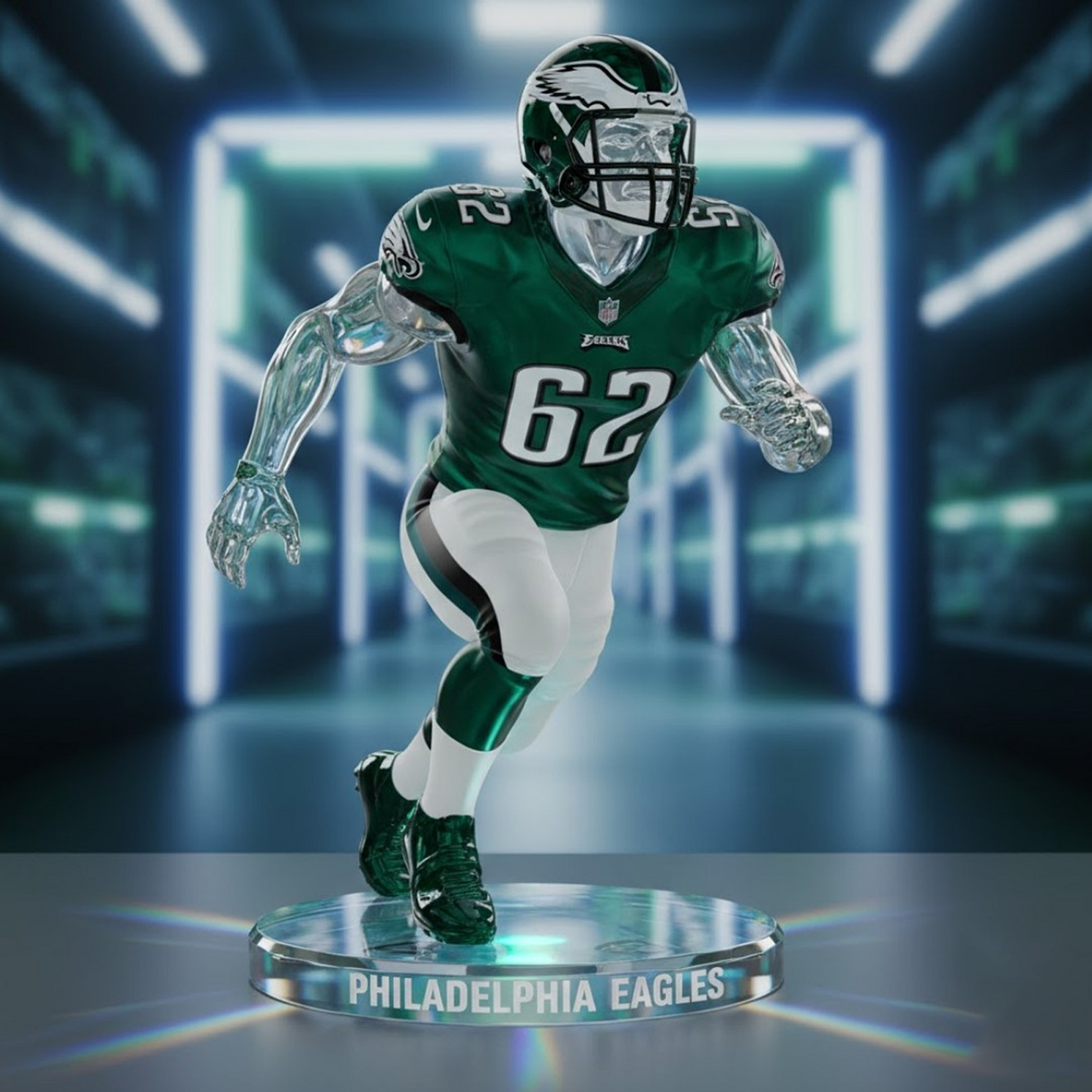 Premium PHI x NFL Crystal Style Desktop Ornament DatND DVT