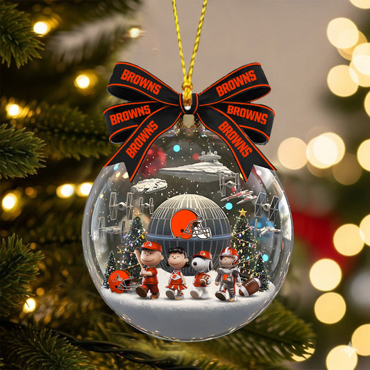 PRENIUM X CLE NFL GIFT CHRISTMAS ORNAMENT NDT NHM
