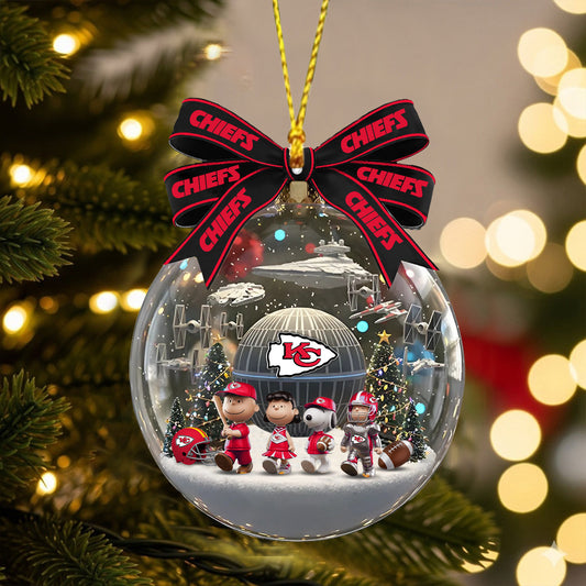 PRENIUM X KC NFL GIFT CHRISTMAS ORNAMENT NDT NHM
