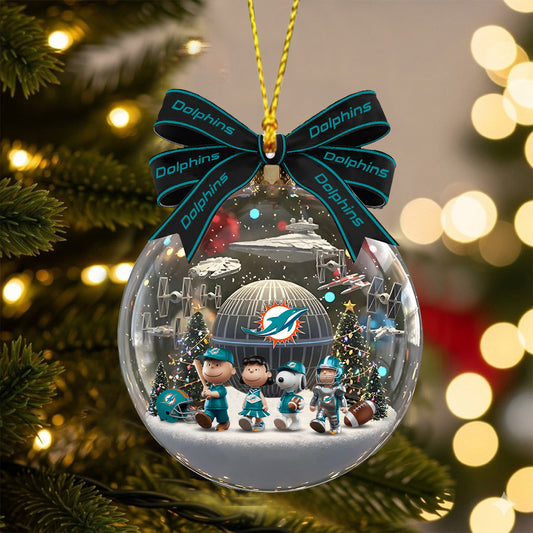 PRENIUM X MIA NFL GIFT CHRISTMAS ORNAMENT NDT NHM