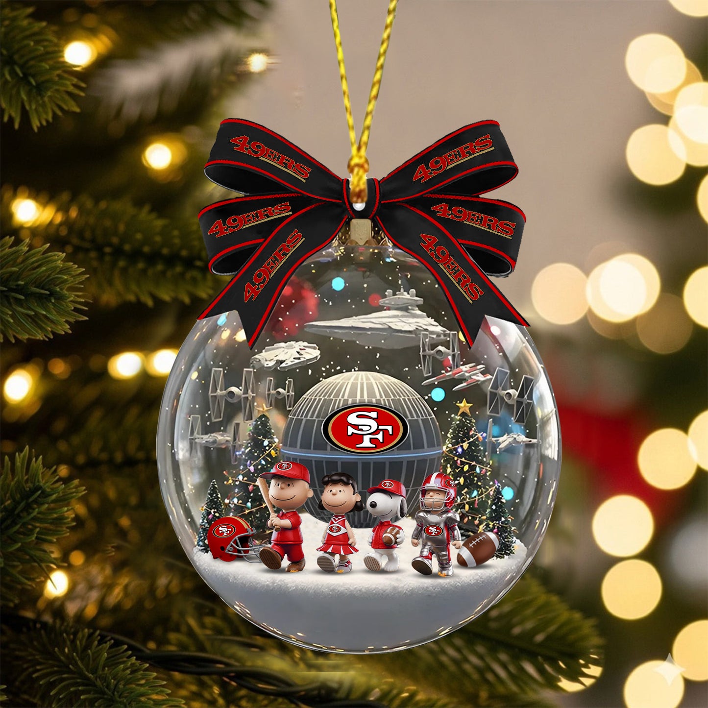 PRENIUM X SF NFL GIFT CHRISTMAS ORNAMENT NDT NHM