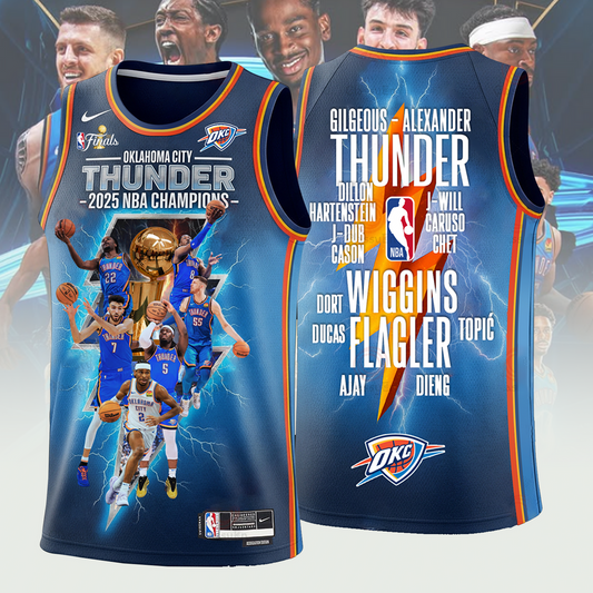 OKC 2025 NBA Finals Champions Basketball Jersey V6 2306 DatND DVT