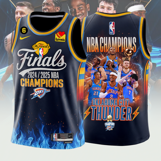 OKC 2025 NBA Finals Champions Basketball Jersey V5 2306 DatND DVT