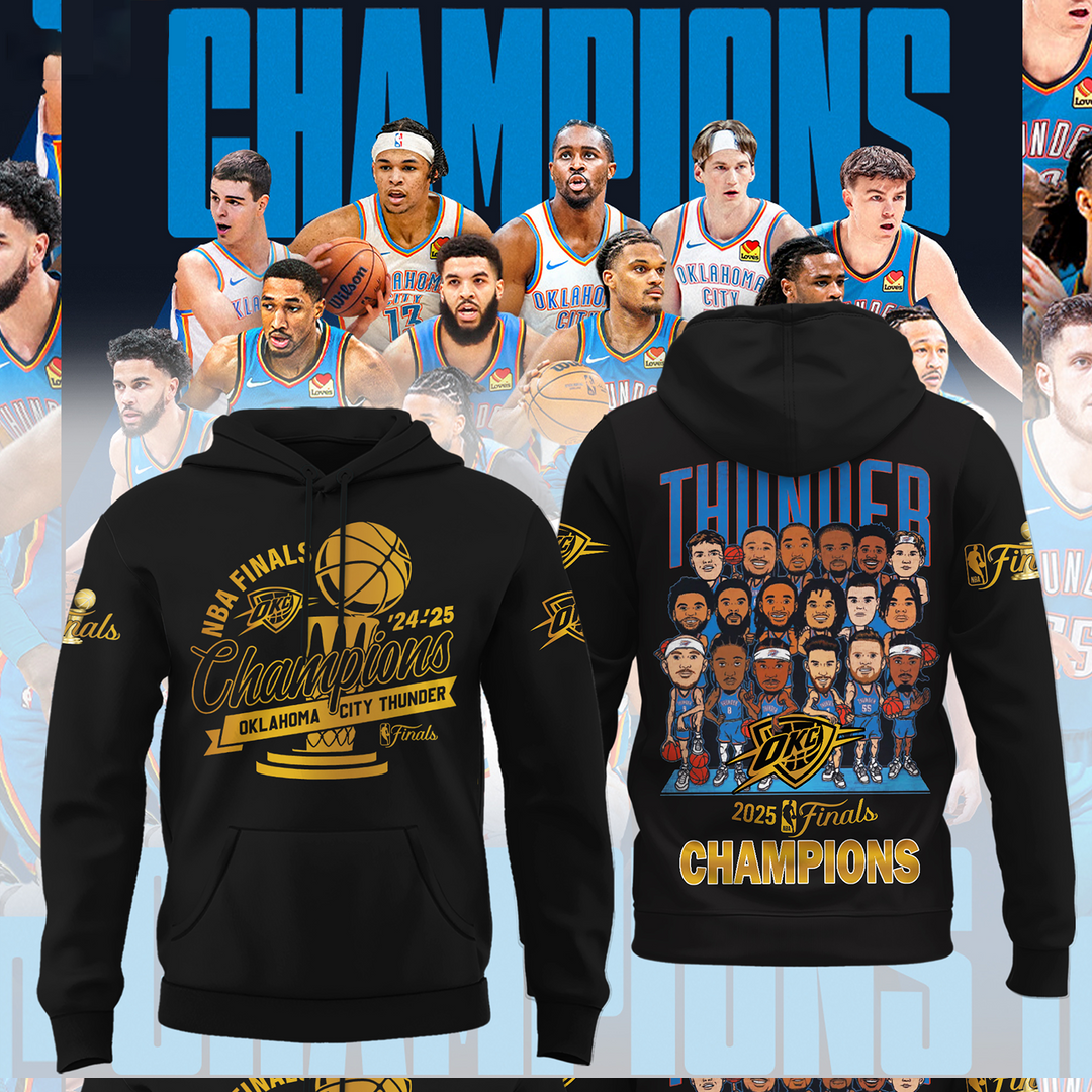 OKC 2025 NBA Finals Champions Shirt V2 DatND DVT black