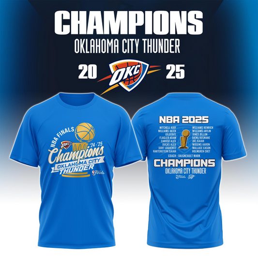 OKC 2025 NBA Champion TShirt V2 DatND DVT