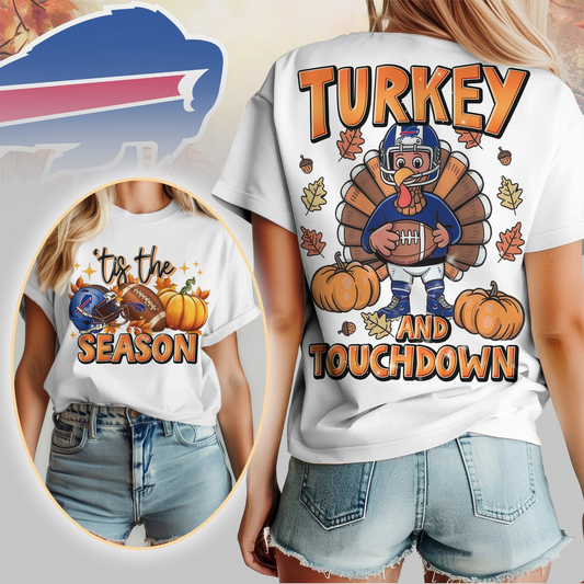 BB Premium NFL Turkey and Touchdown Women's Shirt DDT NTL