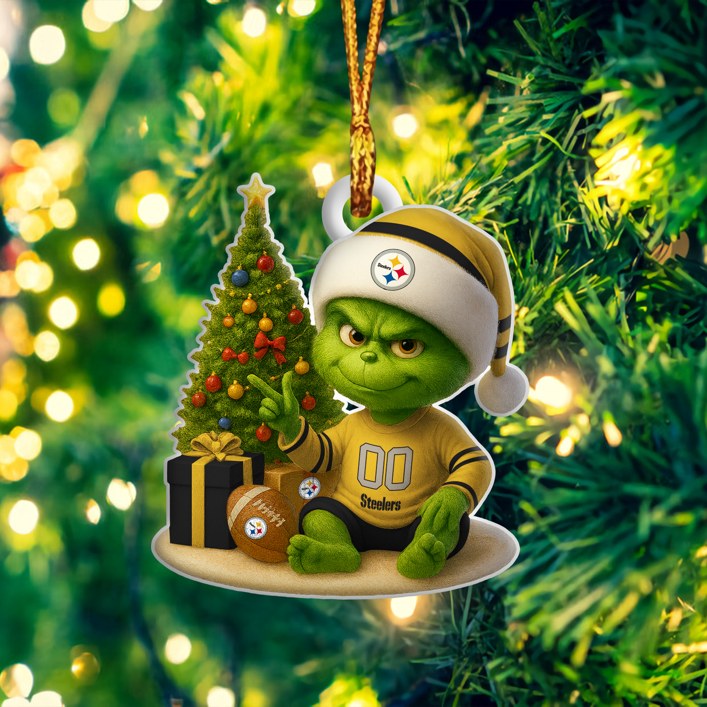 PS NFL x Grinch Premium Ornament DDT NTL