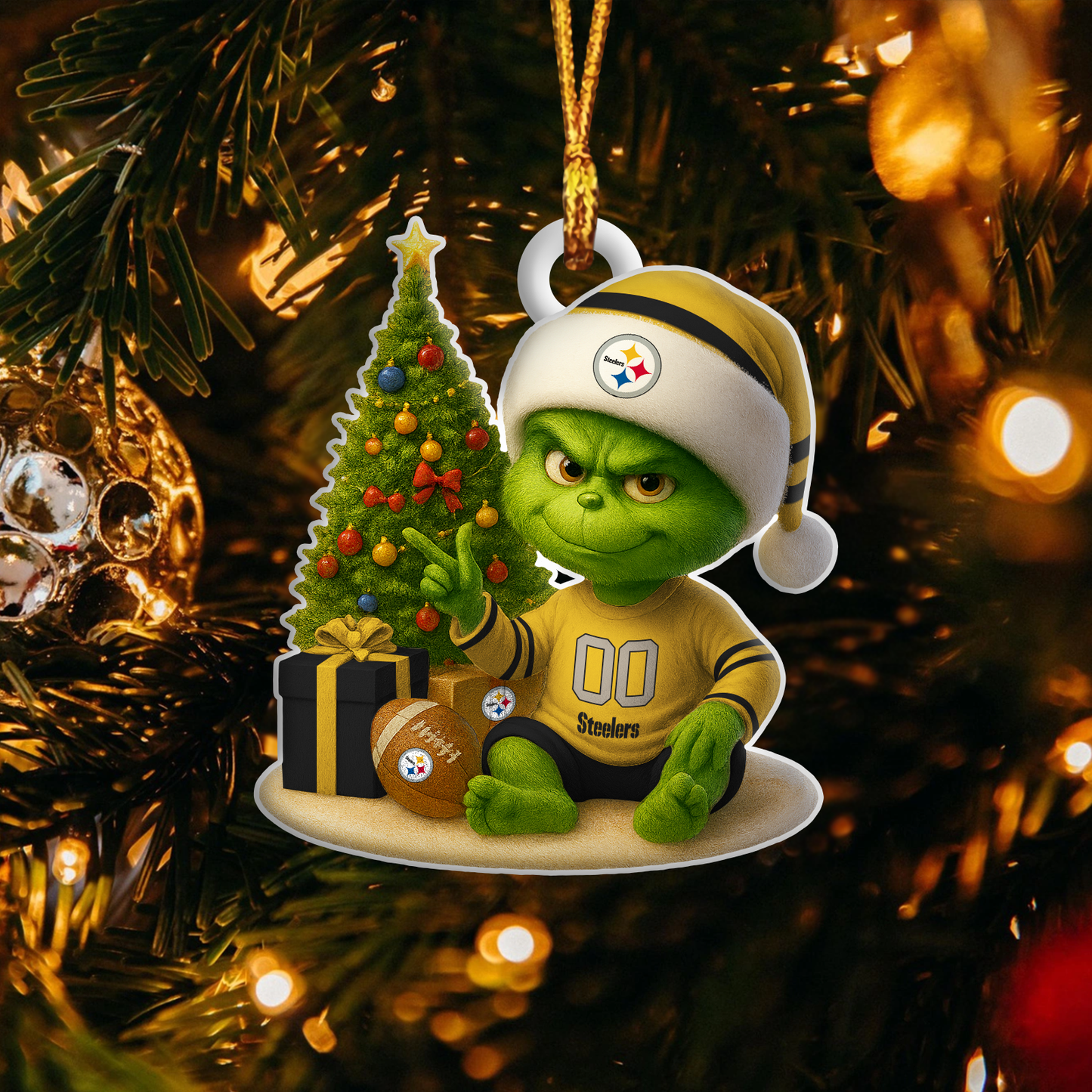 PS NFL x Grinch Premium Ornament DDT NTL