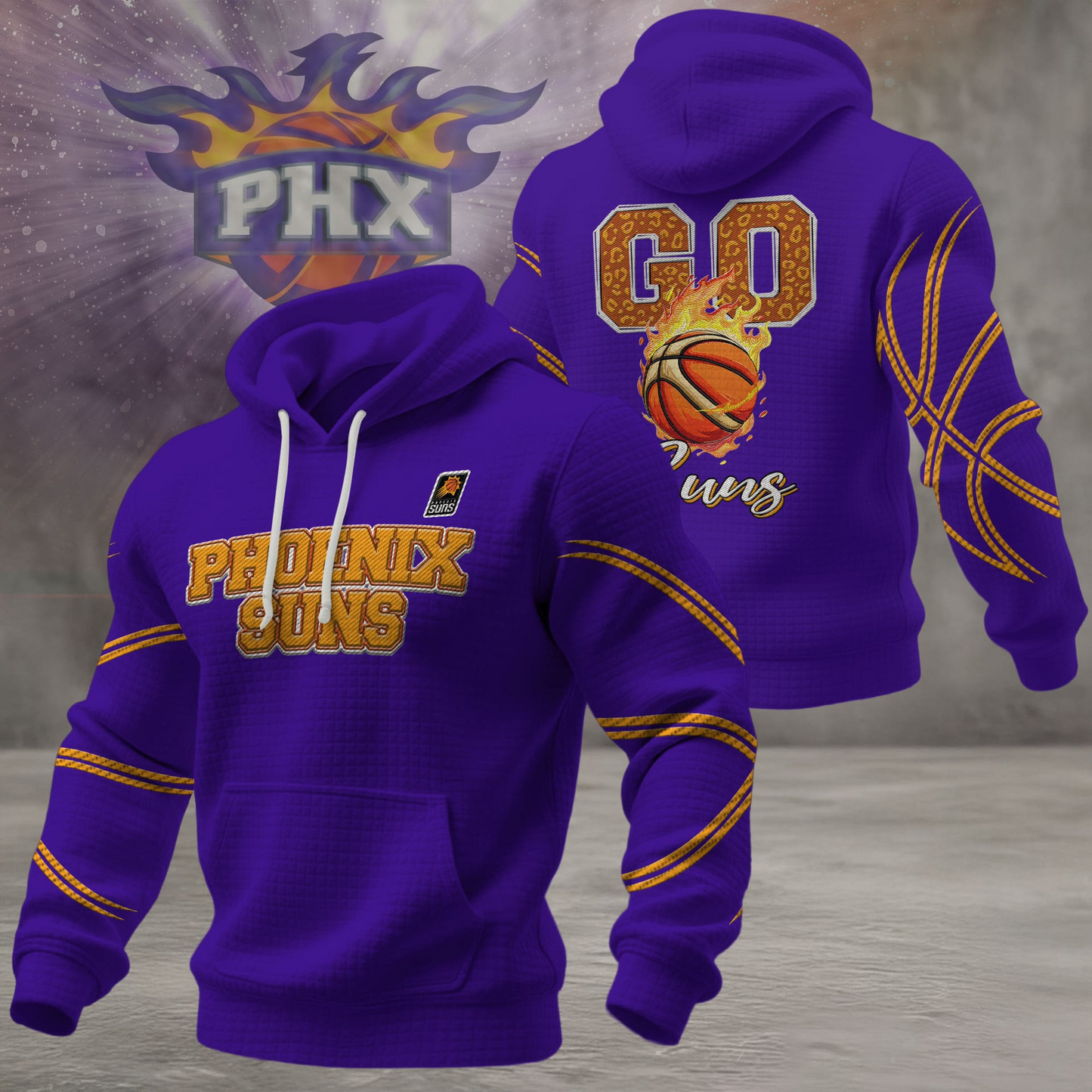 PS Premium NBA Fan Waffle Hoodie DDT CTND